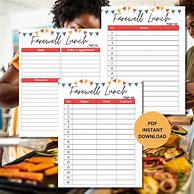 Image result for Birthday Lunch Sign Up Sheet