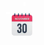 Image result for November 30 Calendar PNG