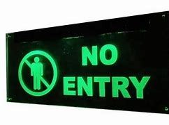 Image result for No-Entry LED Sign