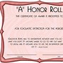 Image result for Honor Roll Paper