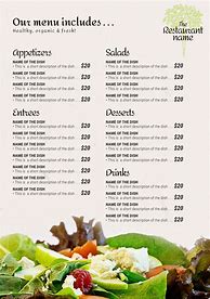 Image result for Food Menu and Prices