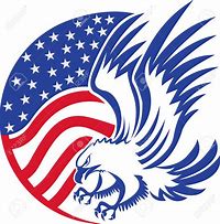 Image result for Eagle Holding Flag Clip Art