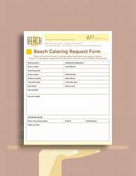 Image result for Catering Request Form