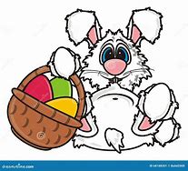 Image result for Easter Bunny with Basket Clip Art