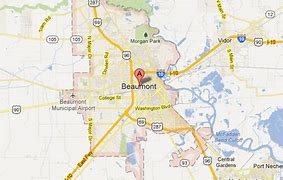 Image result for Beaumont TX On Us Map