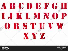 Image result for Red Block Letters