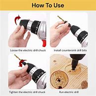 Image result for Countersink Drill Bit Size Chart