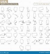 Image result for Outline of USA with States