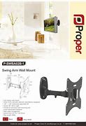 Image result for Swing Arm Wall Mount TV Bracket