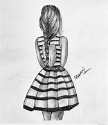 Image result for Girl Back Sketch