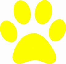 Image result for Yellow and Black Paw Print