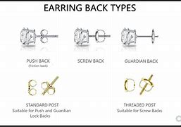 Image result for Stud Earring Backs