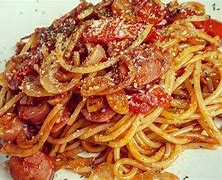 Image result for Spaghetti Napolitan Chicken