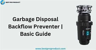 Image result for Garbage Disposal Backflow Preventer