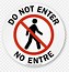 Image result for Do Not Enter Sign Transparent