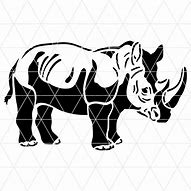 Image result for Large Rhino Stencil