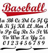 Image result for Baseball Text Font