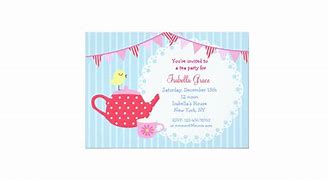 Image result for Tea Party Birthday Invitations