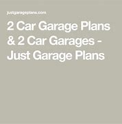 Image result for Basic 2 Car Garage Plans