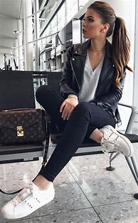 Image result for Cute Outfits with Black Pants Adidas