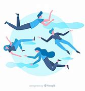 Image result for Floating People Drawings