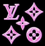 Image result for Pink Louis Vuitton Logo