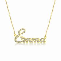 Image result for Crystal Name Necklace