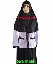 Image result for Seragam Sekolah Hijab Hitam