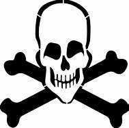 Image result for Cute Skull and Crossbones Stencil