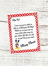 Image result for Mickey Mouse Letter Template