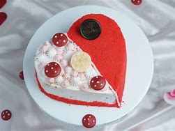 Image result for Red Velvet Cake Heart Shape