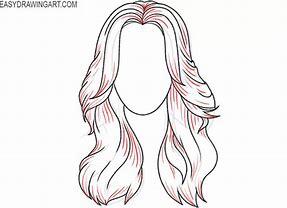 Image result for How to Draw Long Wavy Hair