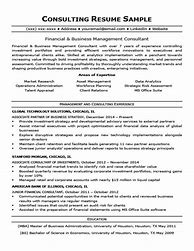 Image result for Consulting Resume Examples