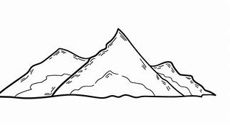 Image result for Folded Mountain Range Drawing