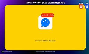 Image result for HTML Notification Badge