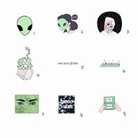 Image result for Green Aesthetic Stickers Tea