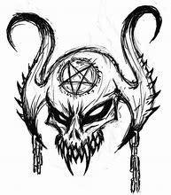 Image result for Evil Skull Art