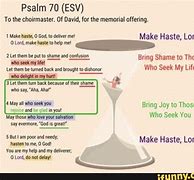 Image result for Psalm 70 ESV