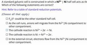 Image result for Mg and NI Galvanic Cell