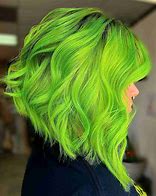 Image result for Brown and Neon Green Hair