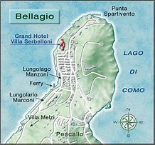 Image result for Bellagio Lake Como Map