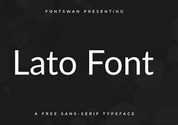 Image result for Lato Font Free