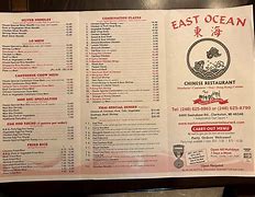 Image result for East Ocean Lobster Menu