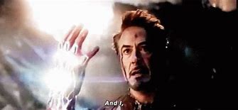 Image result for Iron Man Snap GIF