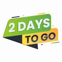 Image result for 1 Day to Go HD PNG