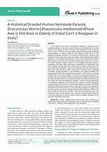 Image result for Dracunculus Nematode