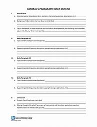 Image result for 5 Paragraph Essay Outline