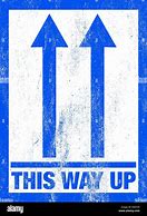 Image result for This Way Up Sign