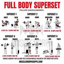 Image result for Superset Work Out Plan