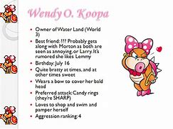 Image result for Paper Wendy Koopa